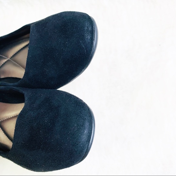 Easy Spirit Solna Black Suede Wedge Heels Size 6 - Picture 6 of 11